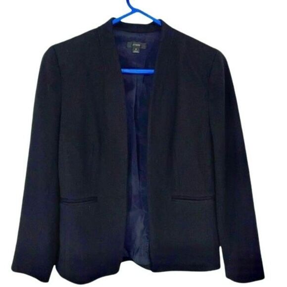 J. Crew going-out blazer in stretch twill black size 8 - Picture 2 of 8